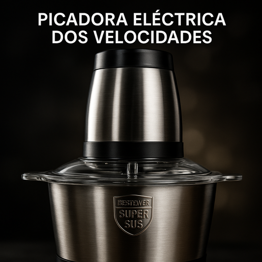 Picadora Eléctrica de Acero Inoxidable 2L