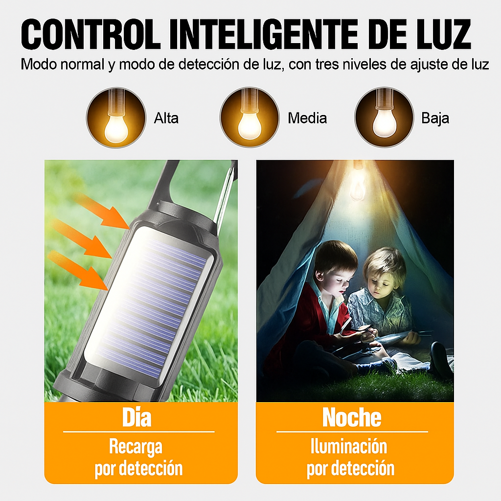 💡 Ampolleta Solar Pro x2 – ¡Brilla donde la corriente no llega!