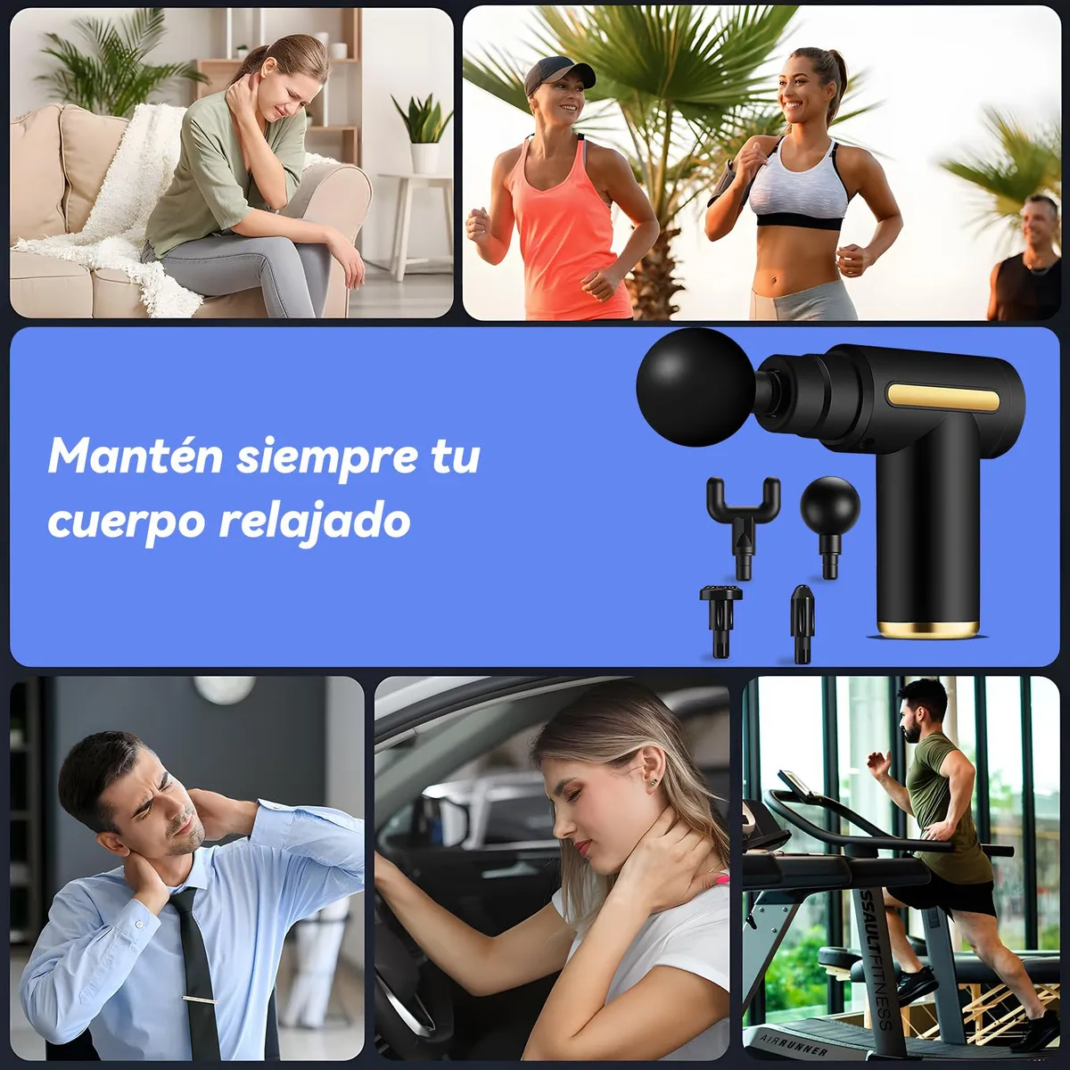 Pistola Masajeadora PulsePro™ – Recuperación muscular profunda
